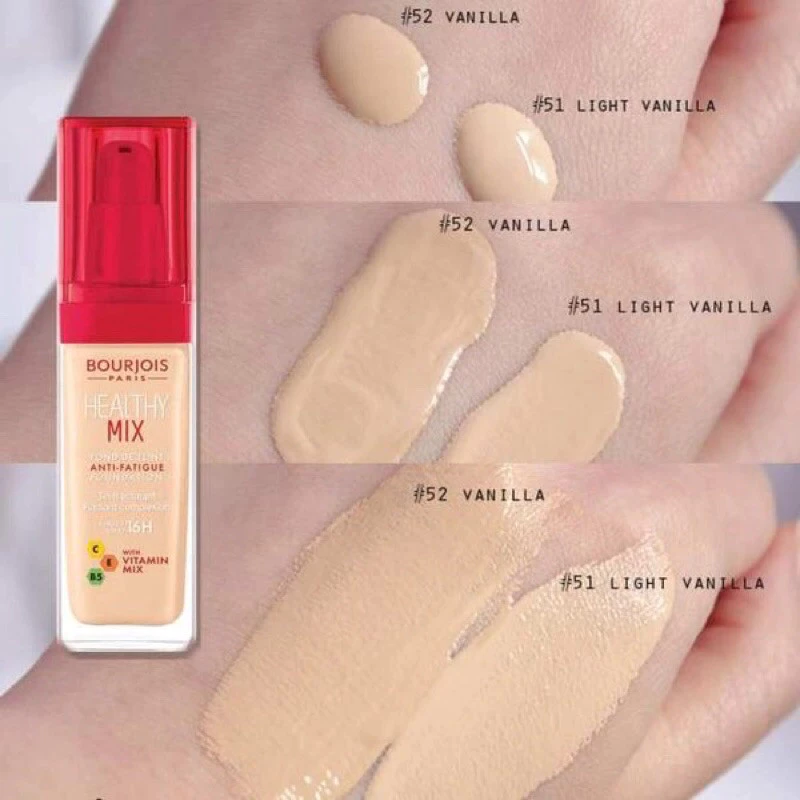 Kem nền Bourjois Healthy Mix Foundation mịn, lì đẹp, lành tính