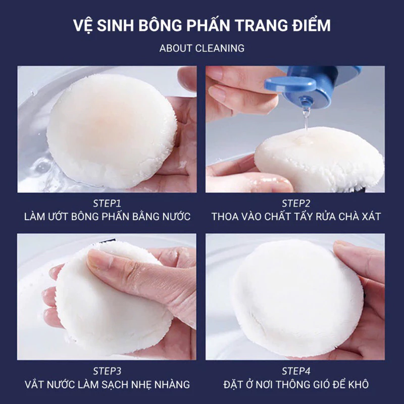 (Xả kho) Bông phấn Hàn 🇰🇷 to 8Cm rất đẹp luôn ý phủ siêu mịn màng to mềm thiết kế sang chảnh