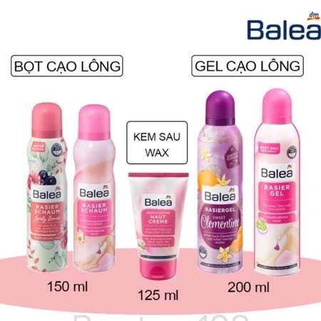 Gel/Bọt cạo lông đa năng Balea Đức